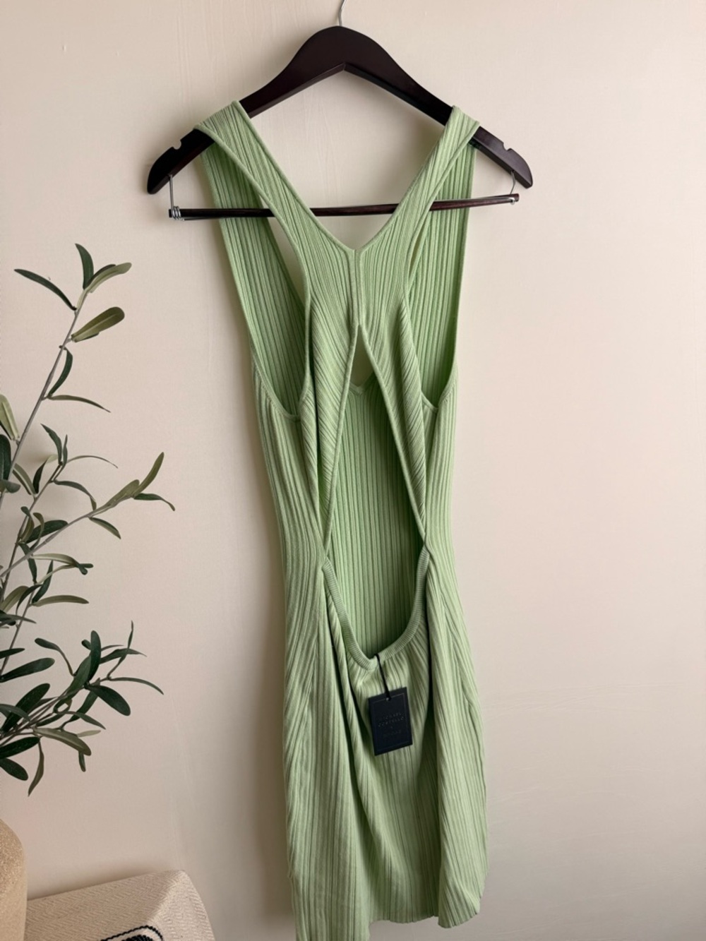 NWT Michael Costello x REVOLVE Alyssa Mini Dress Mint Size S - Picture 7 of 11